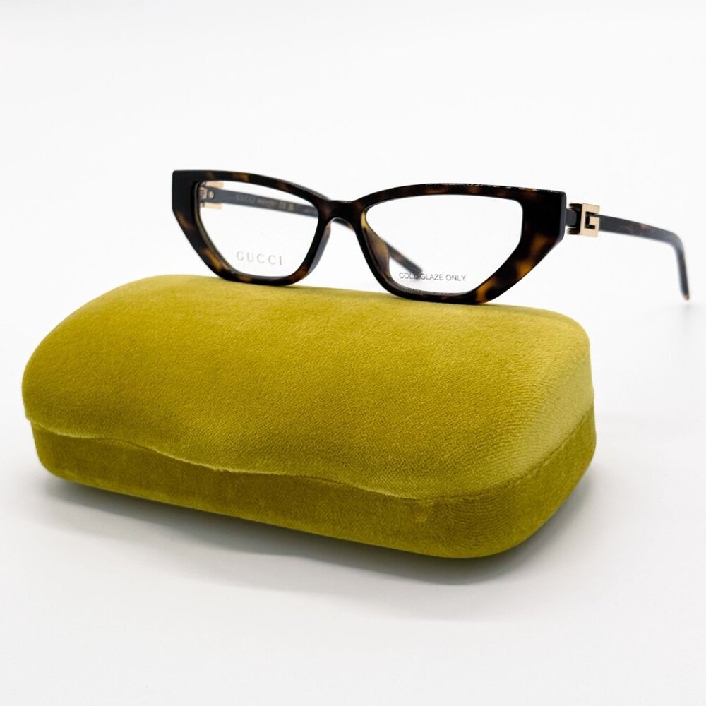 NEW GUCCI GG1683O 003 EYEGLASSES WOMEN HAVANA EYEWEAR